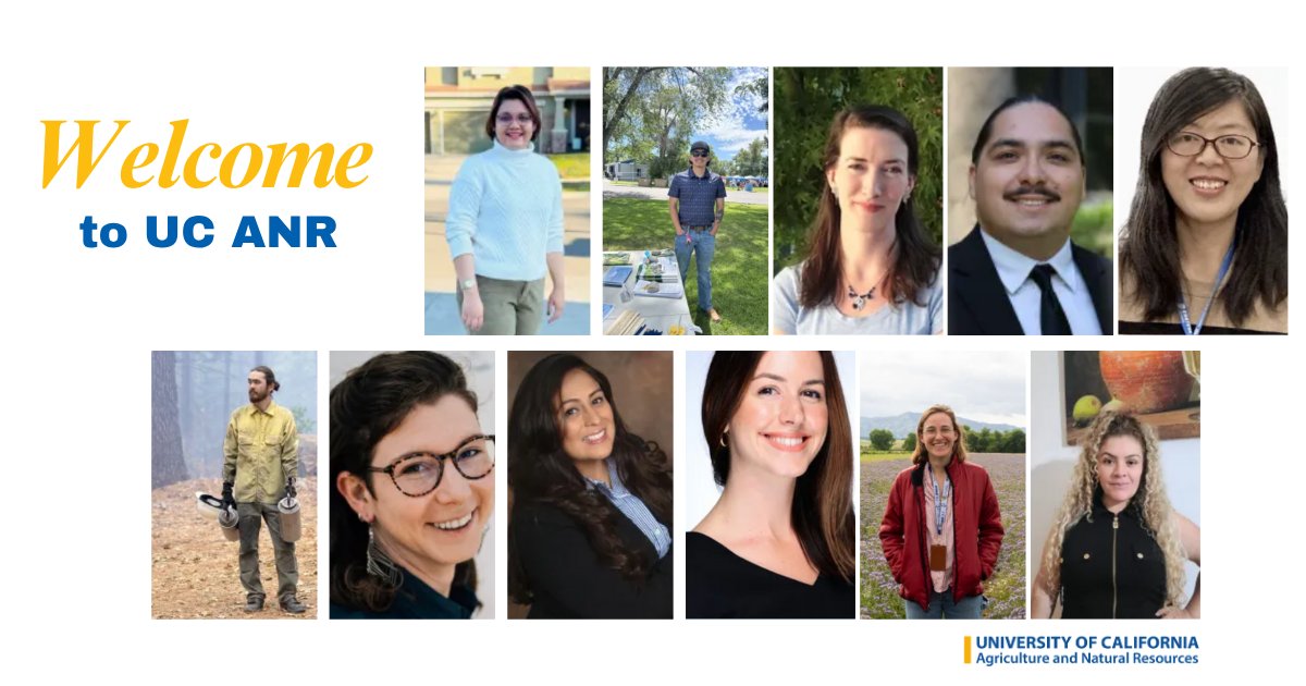 We welcome new experts in soil health, small farms, groundwater, and youth development. They bring vital skills to support #California’s communities.

Meet them → bit.ly/4o13xxq
#UCCE #CaliforniaAg #SoilHealth #YouthDev