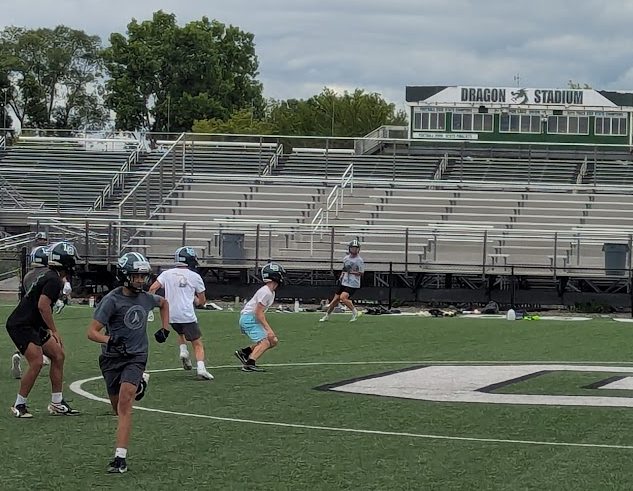 Field closed for track maintenance? Cool. We’ll just turn the soccer field into a proving ground. #CoachJBCathcart #NoExcuses #CantStopThis #GrindNeverStops #LODragons