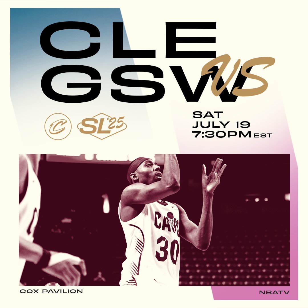 ChargeCLE's tweet image. SUMMER LEAGUE GAME 5. THE FINALE. #ChargeOn
🕢 7:30PM ET
📺 @NBATV
📝 tinyurl.com/5b7yc42h