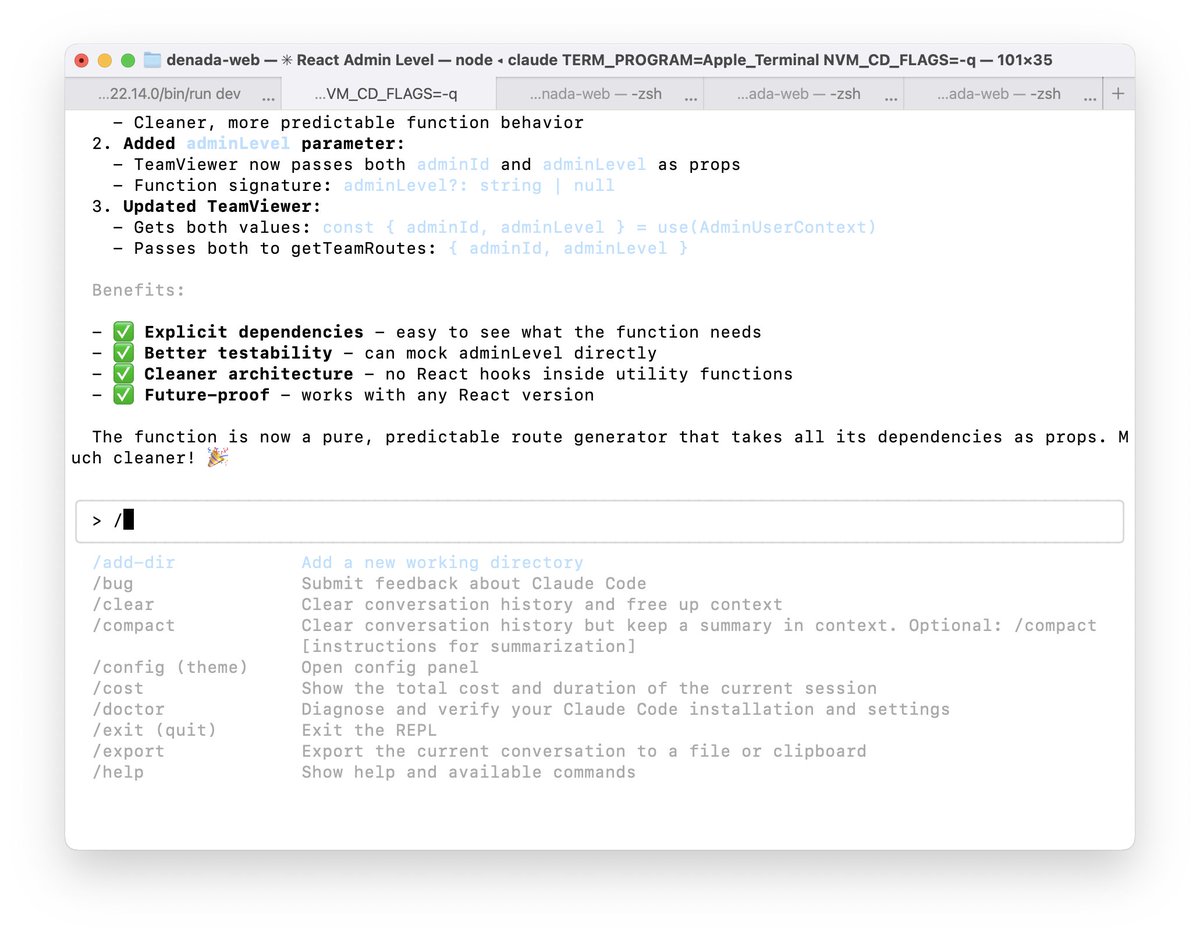nfarina's tweet image. The most impressive part of Claude Code, for me, is the *fantastic* job they've done with an ultra-constrained text-based terminal UI. It's incredibly tryhard with its use of color, hotkey suggestions, and fluid, streaming layout engine. Never seen anything like it.