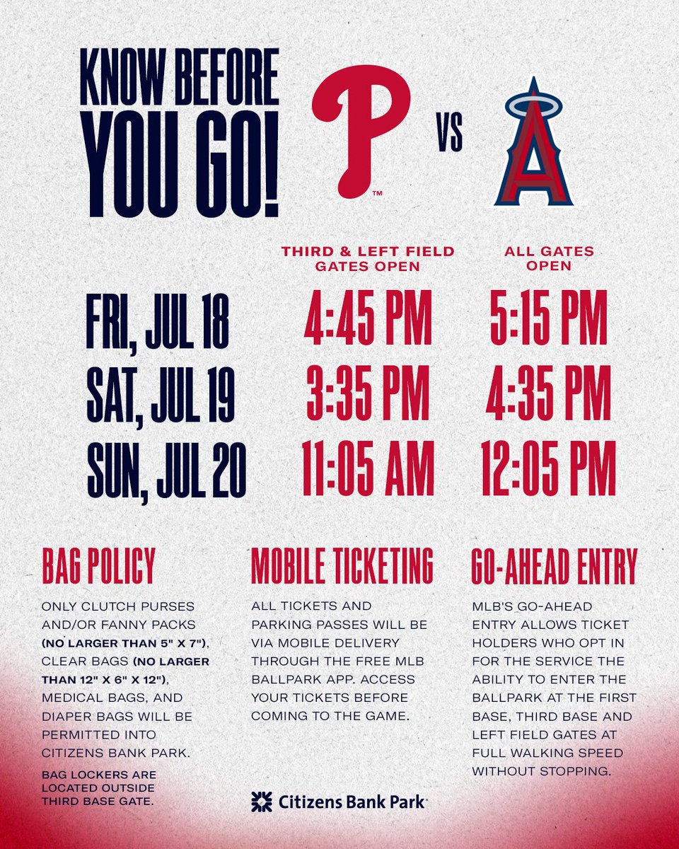 PhilliesCBP's tweet image. Let's get the 2nd half started!
Ballpark Buzz: atmlb.com/4eTOK3g