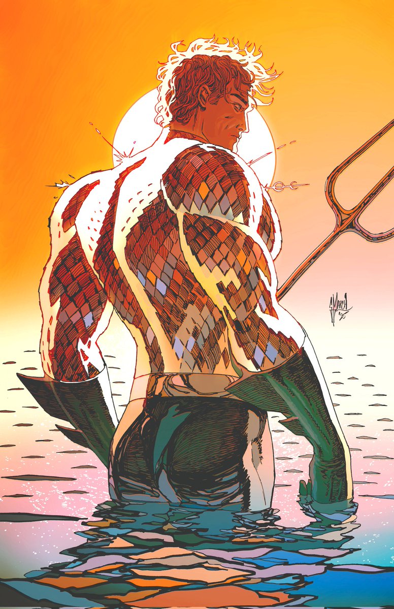 AquamanUniverse's tweet image. Ladies and gentlemen-- Aquaman by @GuillemMarch!