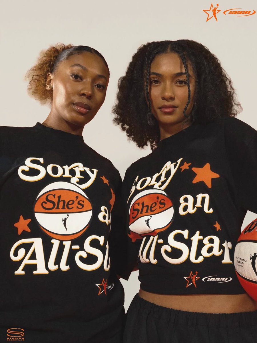 StadiumEssntls's tweet image. Sorry Sheβs an All Star β¨βΉπ½ββοΈπ«ππ @thebrandseen x #StadiumEssentials x #WNBAAllStar25
Available now at thebrandseen.com and at Gainbridge Field House all weekend
@FeverTeamStore!
#MyStadiumEssentials