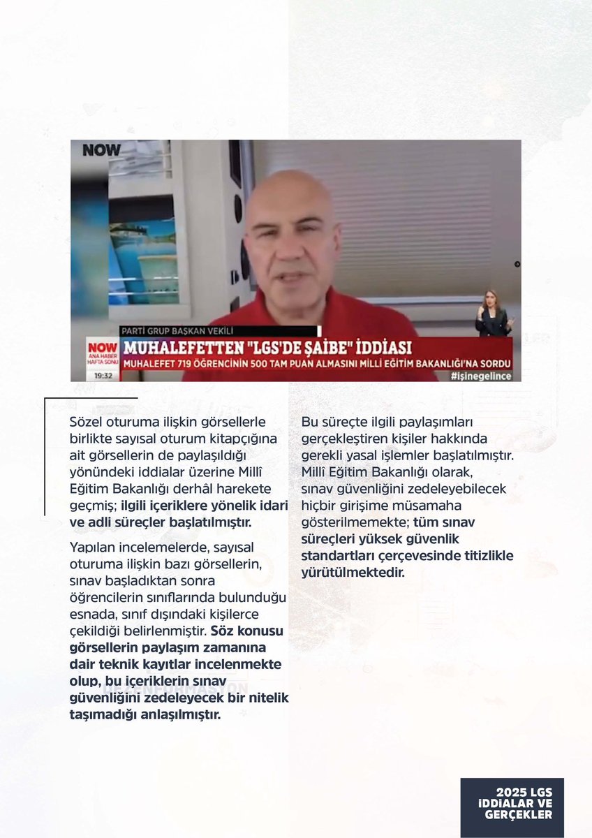 Samsun İl Milli Eğitim Müdürlüğü (@samsunmem) on Twitter photo 2025 LGS Kapsamındaki Merkezi Sınava Yönelik İddialar ve Gerçekler
👇
<a href="/tcmeb/">Millî Eğitim Bakanlığı</a> <a href="/Yusuf__Tekin/">Yusuf Tekin</a> <a href="/muratagar60/">Murat AĞAR</a> 2025 LGS Kapsamındaki Merkezi Sınava Yönelik İddialar ve Gerçekler
👇
<a href="/tcmeb/">Millî Eğitim Bakanlığı</a> <a href="/Yusuf__Tekin/">Yusuf Tekin</a> <a href="/muratagar60/">Murat AĞAR</a>