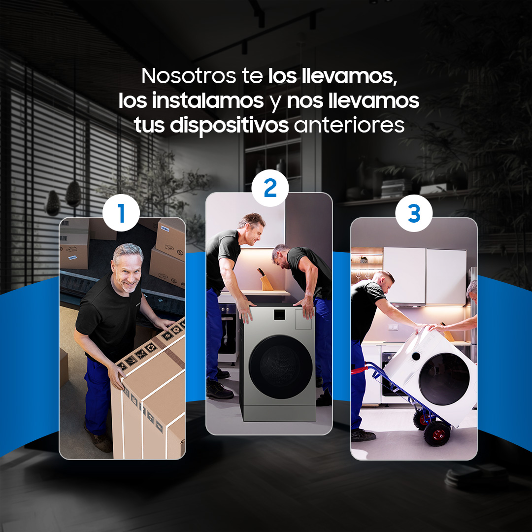 SamsungMexico's tweet image. Estrena nuevas historias. Solo elige y One Stop Service se encarga del resto. 😎🛠️​

#SamsungMexico #OneStopService #Hogar #Envio #Instalacion #Recoleccion