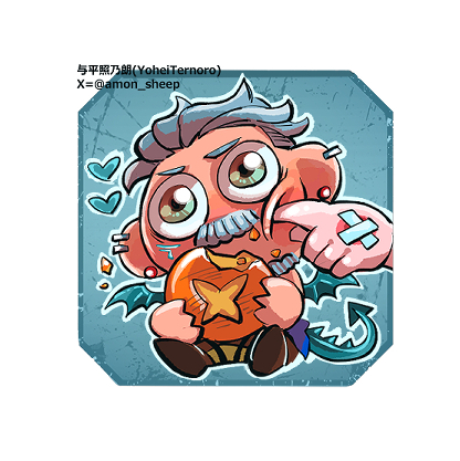amon_sheep's tweet image. もぐもぐビットリオのバッジで応募しました🥐