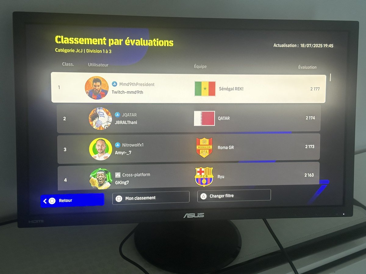 mmd9th's tweet image. J’allais même pas en parler mais vu que le drapeau énerve tant au point de m’écrire pour m’insulter même quand je ne joue pas . SÉNÉGAL REKKKKKKKKKKKK
1st 🇸🇳🌍 #efootball26 #eFootball2025