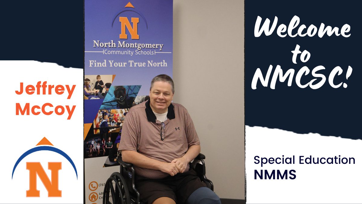 🚨 Welcome, Mr. McCoy!
Jeffrey McCoy is joining NMMS as a Special Education teacher with 14 years of experience! An ISU grad, he enjoys camping, sports &amp; family time with his wife Shawna &amp; kids, Logan &amp; Nick. ⛺🏀
Welcome to the Charger family! 💙
#WelcomeNMCSC #NMFamily