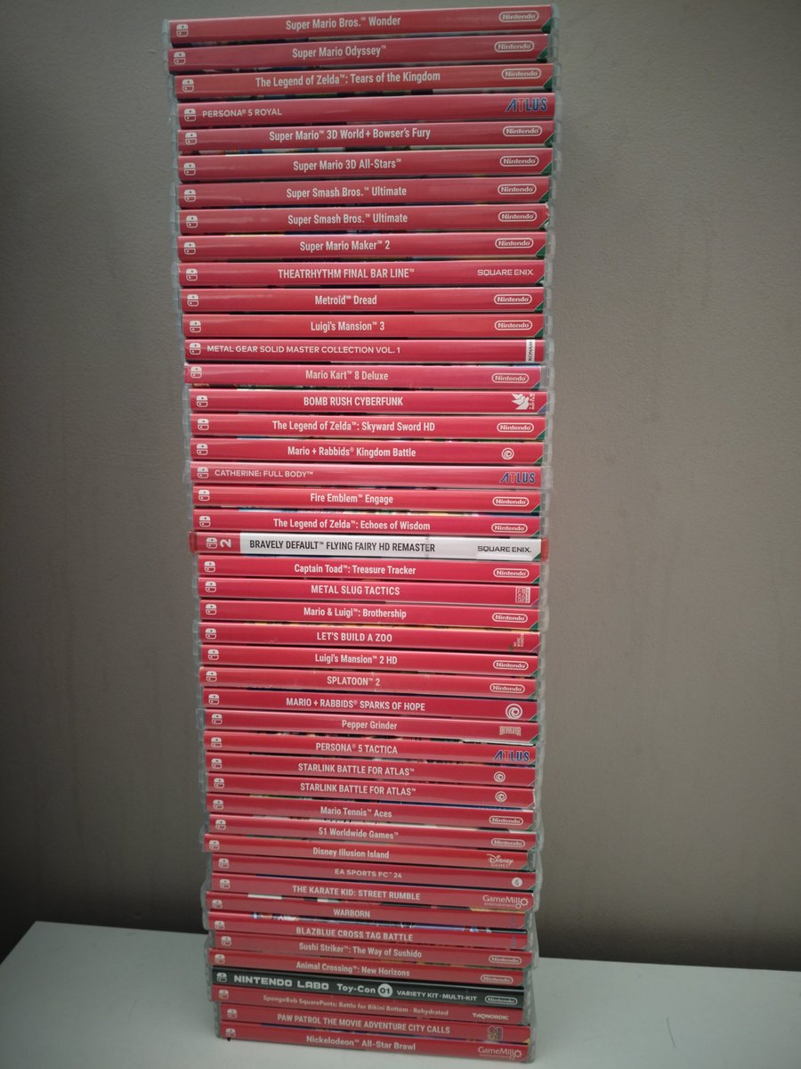 SpillWorks's tweet image. So I'm trying to organise my Switch games in order of worst to best. Thoughts?
