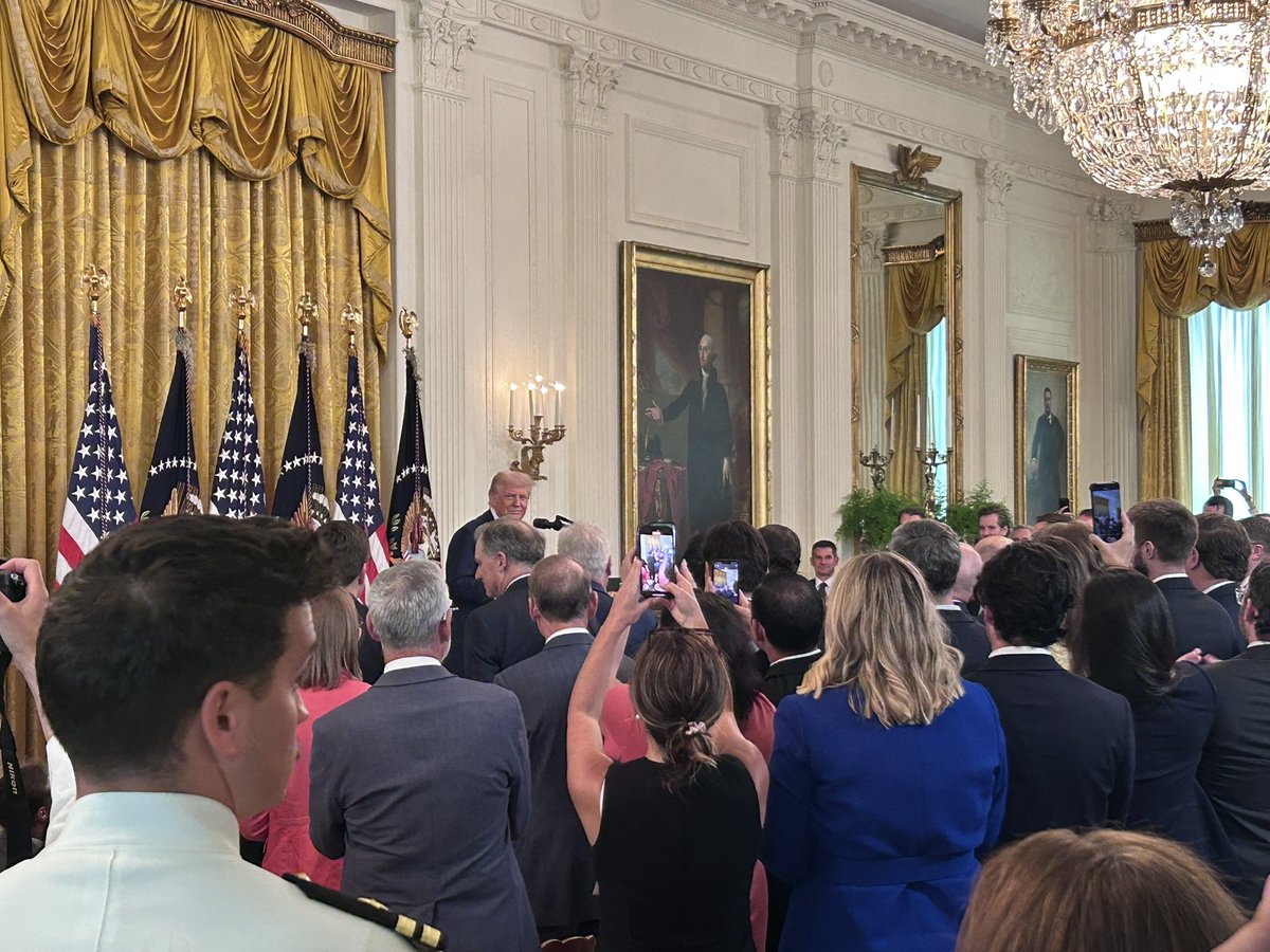 dannyctkemp's tweet image. ‘The Genius act — they named it after me,’ says Trump at bill signing