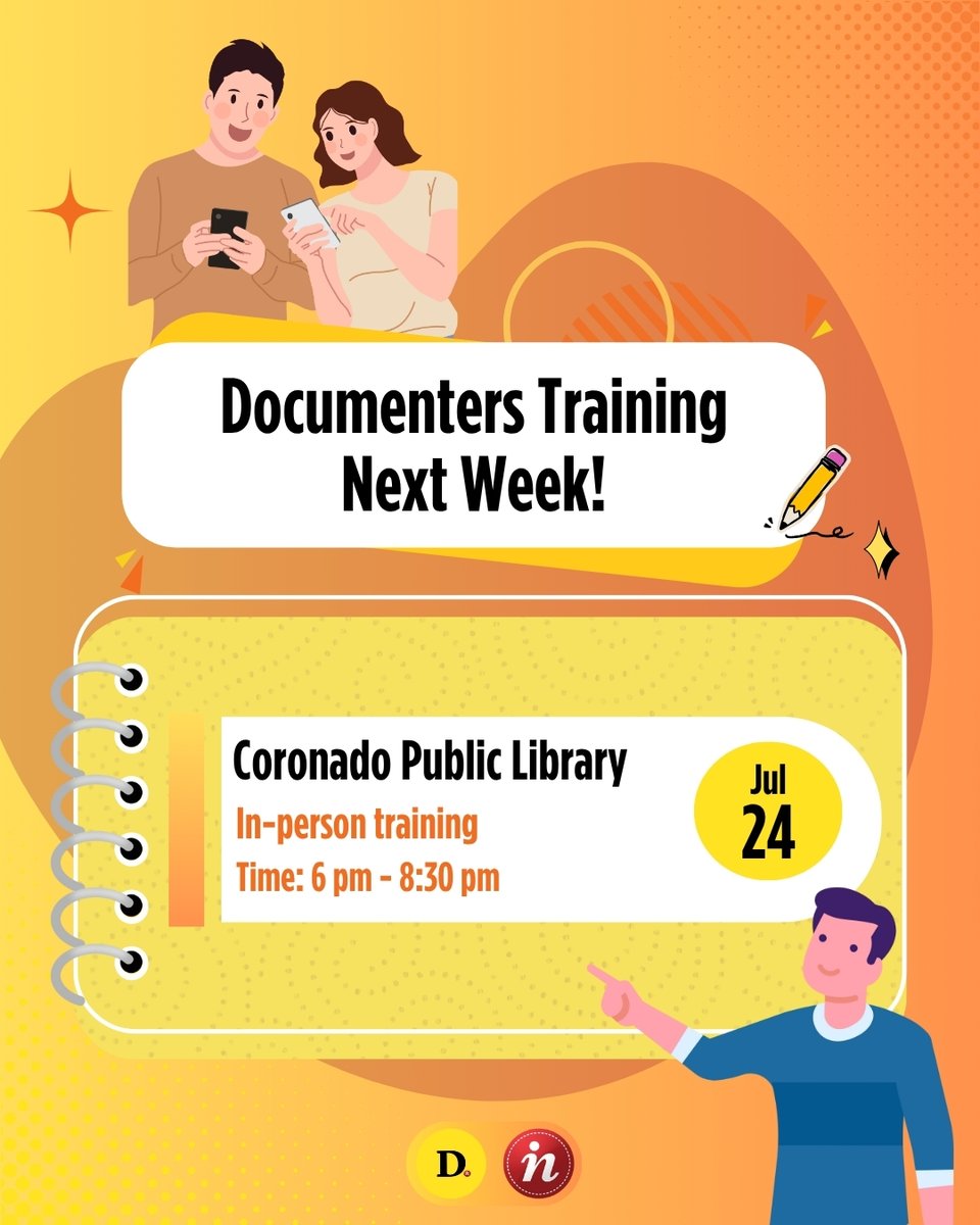San Diego Documenters (@documenterssd) on Twitter photo Want to empower your community and get involved?🌟
San Diego Documenters trains and pays people to cover public meetings and share what’s happening locally.📰
Make an impact through community-powered news.
Visit sandiegodocumenters.org or the link in bio for more info.📍 Want to empower your community and get involved?🌟
San Diego Documenters trains and pays people to cover public meetings and share what’s happening locally.📰
Make an impact through community-powered news.
Visit sandiegodocumenters.org or the link in bio for more info.📍