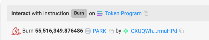 romanolegovichx's tweet photo. Burned 5% supply

55,516,349.876486 $PARK

Total burned 12% of supply.

https://t.co/vVfbXxdU1j https://t.co/Bm2M9muEye