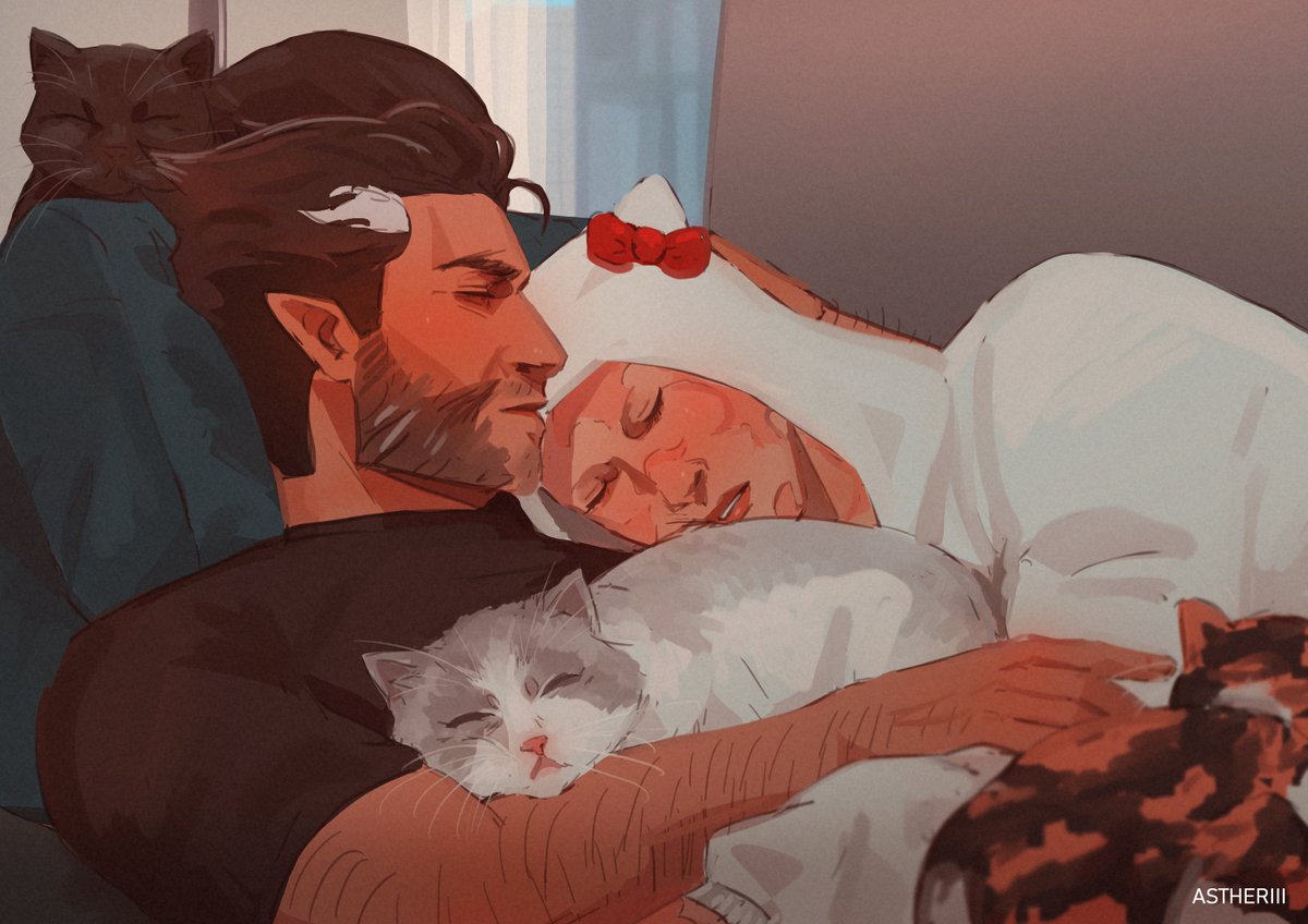 astheriii's tweet image. nap time with cats 😺✨
#poolverine