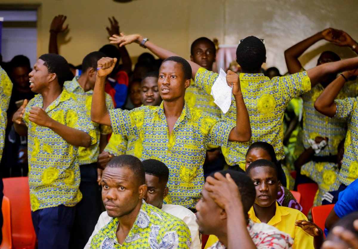 NSMQGhana's tweet photo. EASTERN REGIONAL CHAMPIONSHIP:
End of Contest
Pope John SHS & Minor Seminary: 41pts
Ofori Panin SHS: 33pts
Aburi Girls' SHS: 30pts
POJOSS are final bound!💯
@Goil_Official
#NSMQ2025 #Primetime https://t.co/KAYEpnb2aw