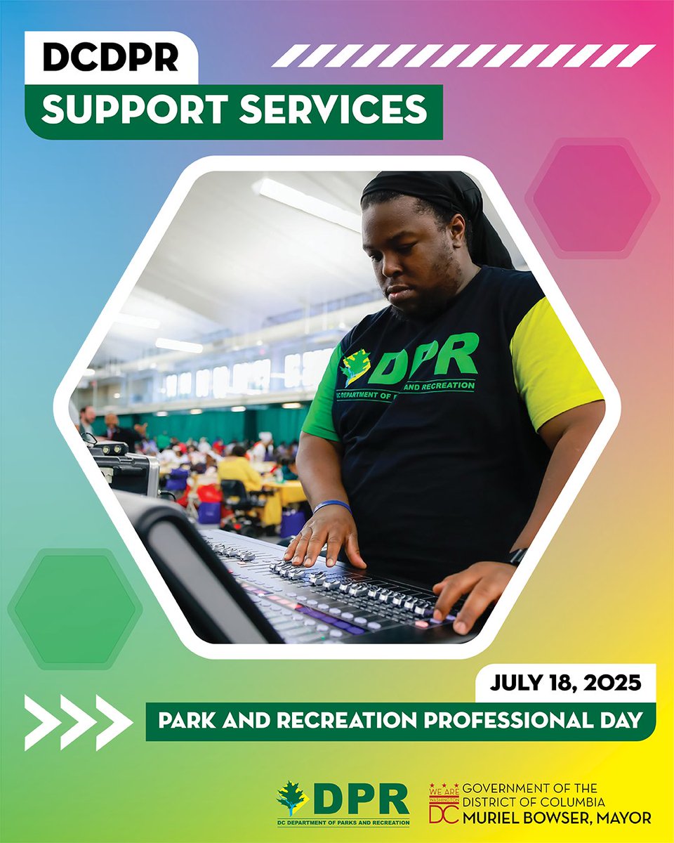 DCDPR's tweet image. From stages to sound, tents to tech โ our DPR SUPPORT SERVICES crew does it all! ๐ช๐๐ค
When thereโs an event, theyโre the first to arrive and the last to leave.
We appreciate their hustle, heart, & the magic they bring to every DPR event!
#NRPAParkAndRecDay