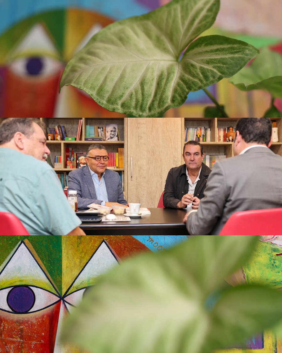 Hoje tive a alegria de receber a visita dos companheiros Caetano Araújo e Marco Aurélio Marrafon, da @fundacaoastrojildo, vinculada ao Partido Cidadania. Também participaram da reunião Alexandre Navarro, Diretor-Geral da Faculdade Miguel Arraes e Presidente do Conselho de Ética