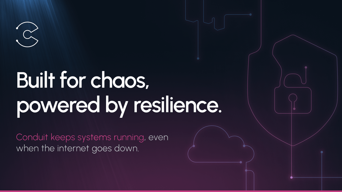 conduit_network's tweet image. Some nations live under constant cyber attacks meant to weaken trust and infrastructure.
Conduit was built for resilience, secure, local comms that keep working when the grid, internet, or cloud can’t.