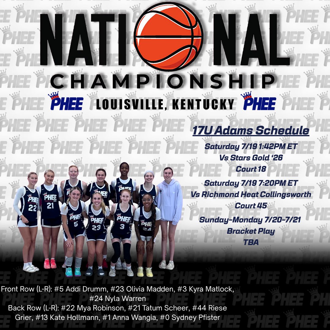 Come watch us play!