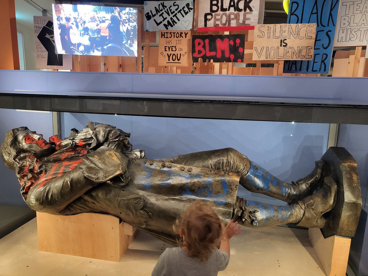 On route to <a href="/2000trees/">2000trees Festival</a> had a flying visit to <a href="/mshedbristol/">M Shed</a>, I've not been since Colston was added. Great to see him with some context, a vast improvement to being on a plinth. Loved the People of Bristol exhibition, and my kid was a fan of the dinosaur that looked like Bristol.