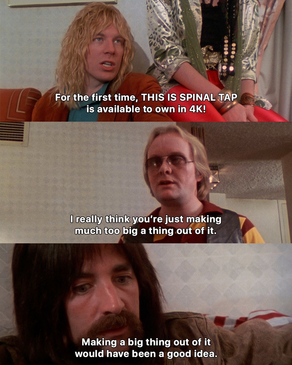 SpinalTap's tweet image. Spinal Tap is still going strong, and will be on digital July 22.
Pre-order now wherever you rent or buy movies!