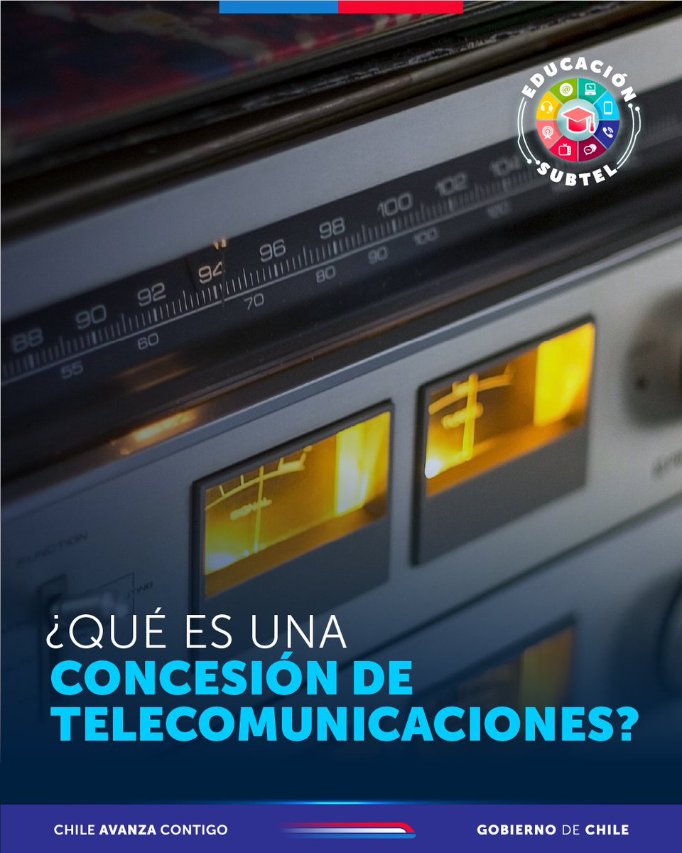 subtel_chile's tweet image. #EducaciónSubtel 📡 | ¿Sabías que las empresas de telecomunicaciones requieren una concesión para entregar sus servicios a la ciudadanía? 

Acá te contamos qué es una concesión de telecomunicaciones, cómo y por cuánto tiempo se otorgan 👇