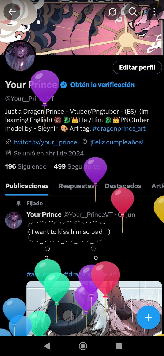 Your__PrinceVT's tweet image. Balloon day yippeeee