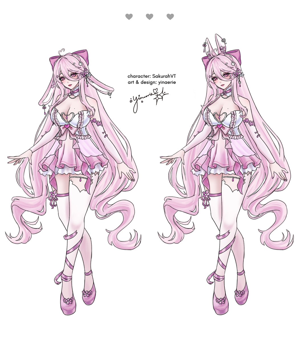 yinaerie's tweet image. Sakurah magical bunny girl design 🩷🐰
congrats on your debut and three year anniversary!!