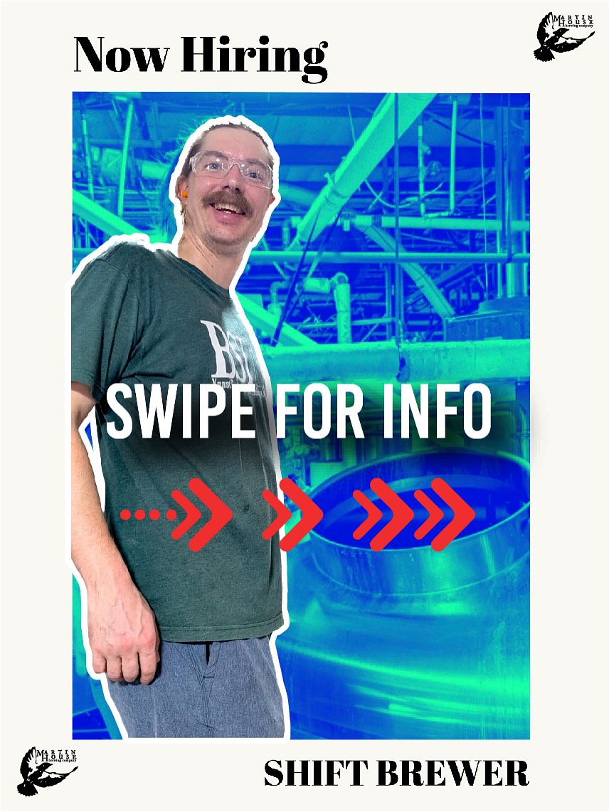 MartinHouseBrew's tweet image. Martin House is hiring a full time shift brewer! If you know any pro brewers who want to join the team, have them email: mhcareers@martinhousebrewing.com. Cheers!