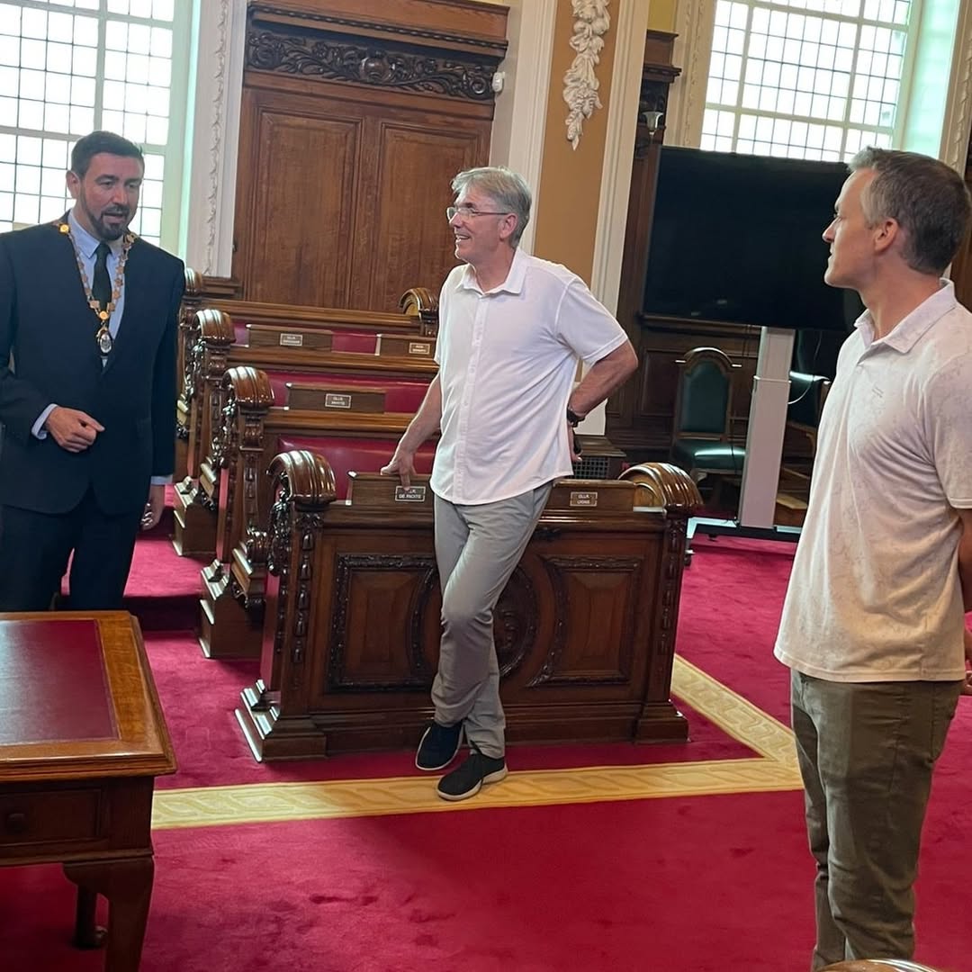 PaulDoherty___'s tweet image. Great to welcome Billy Beane and Luke Bornn to Belfast City Hall tonight – two true innovators in the world of sport.
Billy’s Moneyball story (which became a Brad Pitt movie) changed baseball forever, while Luke is leading the way in using data and analytics across top clubs in…