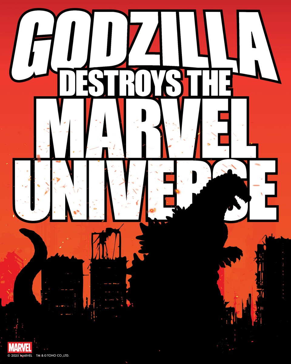 MarvelComicsHQ's tweet image. The King of the Monsters vs. Earth's Mightiest Heroes!
Pick up 'Godzilla Destroys the Marvel Universe' #1, on sale now.