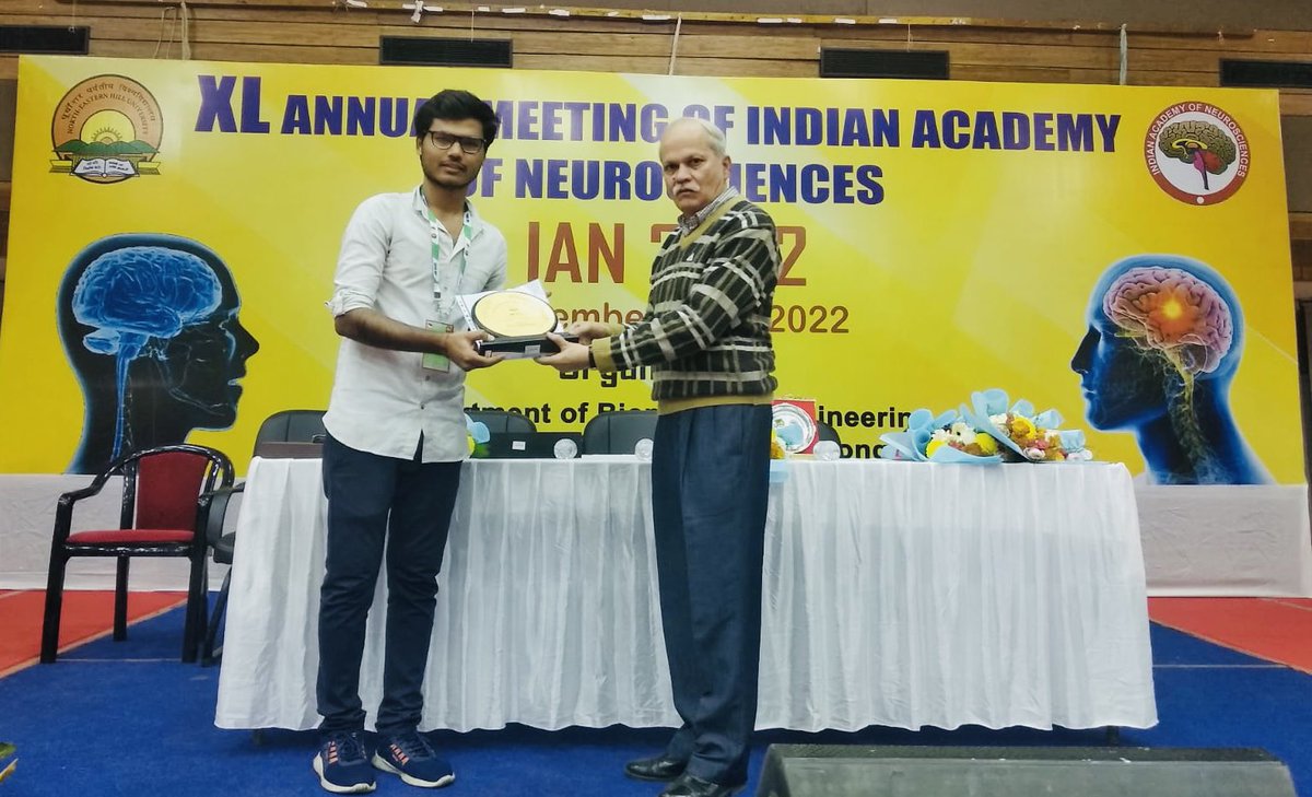 Ishwariya13's tweet image. Recollecting the 1st @IndAcadNeurosci mtg we went to @nehu_shg in 2022. Lab was months old, so was @Yogeshsahu2030 in his PhD. Showed up with whatever ideas and data we had, knowing none but eager to integrate w/ the Neuro comm. in 🇮🇳BEST decision ever. Join us in this yr’s mtg!