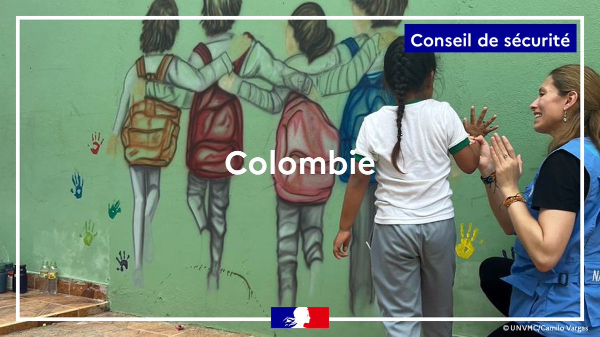 franceonu's tweet image. L’Accord de paix de 2016 en Colombie constitue un modèle de règlement des conflits.
Sa mise en œuvre doit être accélérée pour se traduire en résultats concrets pour la population, condition pour une paix durable dans le pays.