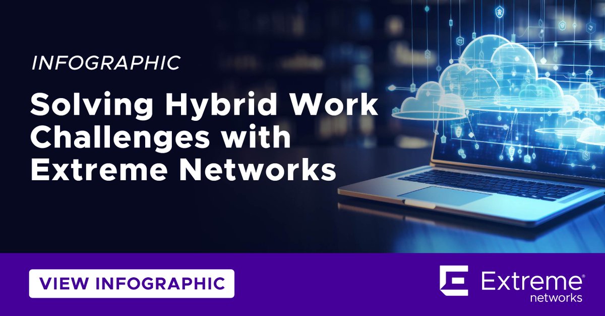 Hybrid work has surfaced new security risks for IT organizations. Centralize control of your network with Extreme Networks’ unified management solutions that simplify IT operations while improving overall efficiency.

Learn more: extremenetworks.com/resources/info…