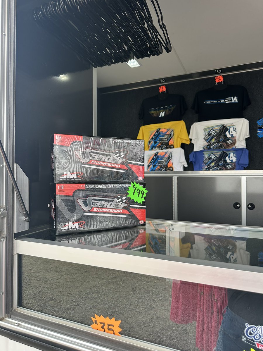 ShopCoreyDay's tweet image. We are OPEN tonight in the Fan Zone located in Turns 3 & 4.
We have limited supply of Corey Day Diecasts available this weekend. Come get yours before they are gone!
Shop Online ⬇️
💻 shopcoreyday.com
