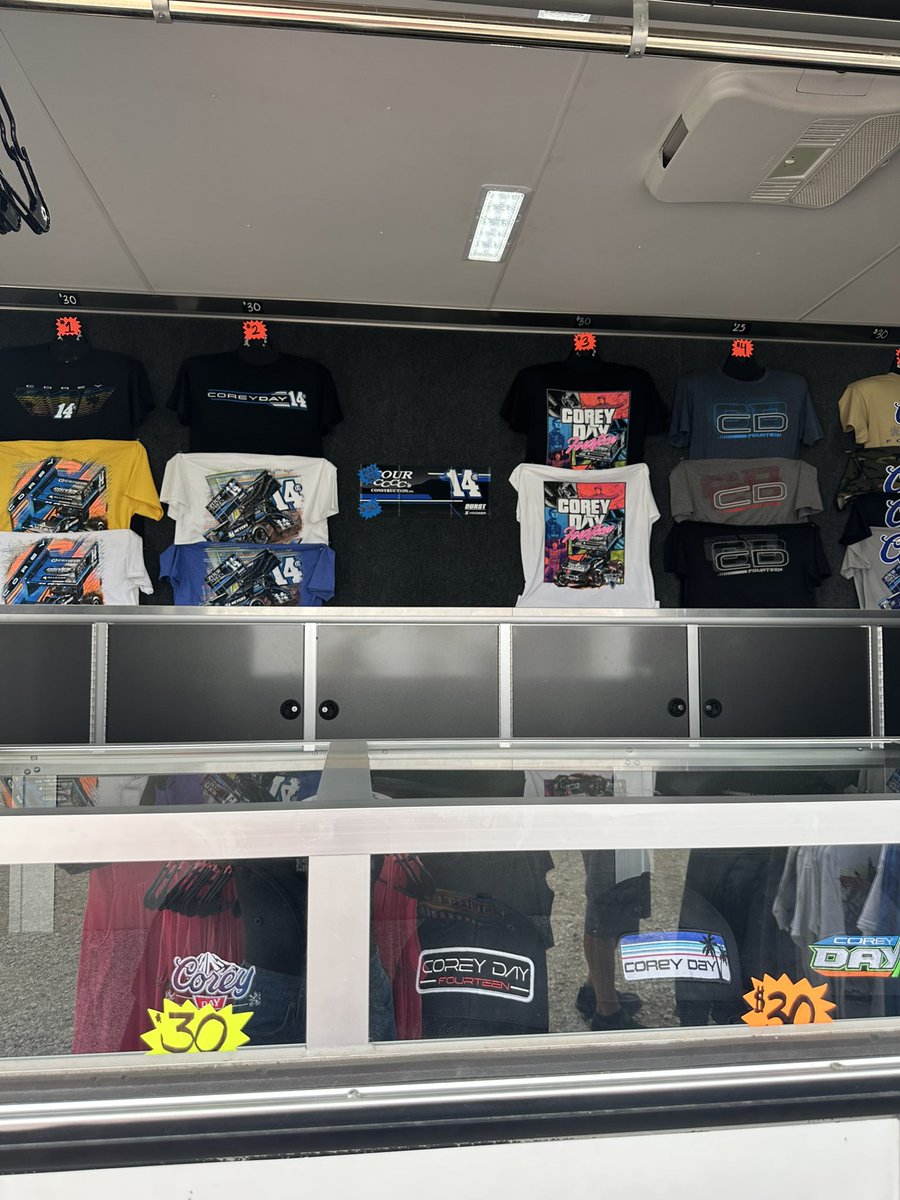 ShopCoreyDay's tweet image. We are OPEN tonight in the Fan Zone located in Turns 3 & 4.
We have limited supply of Corey Day Diecasts available this weekend. Come get yours before they are gone!
Shop Online ⬇️
💻 shopcoreyday.com