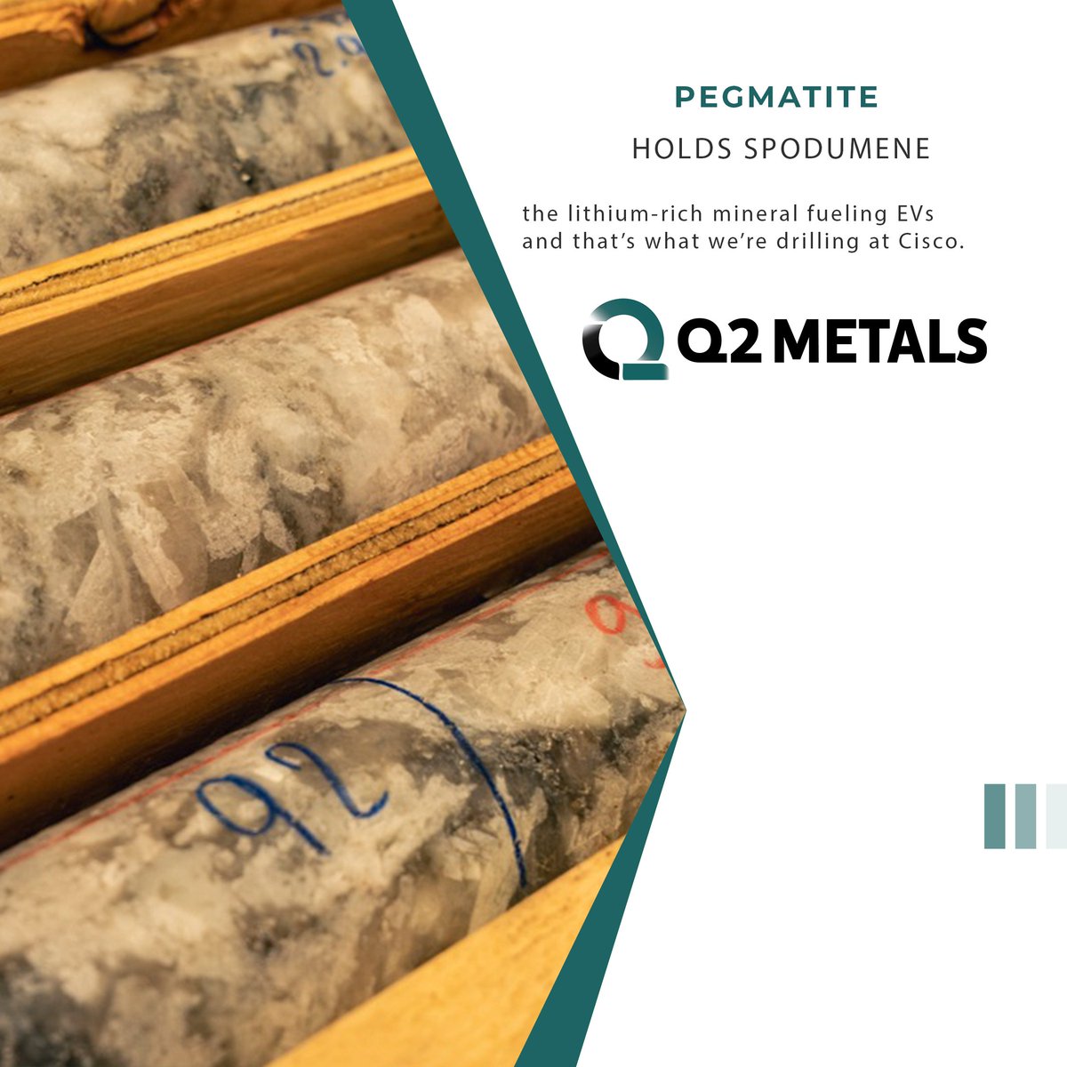 Invercio (@inverci0) on Twitter photo What’s so special about pegmatite?🔍
It’s where #lithium hides. More specifically: spodumene, the high-grade mineral we’re targeting at the Cisco Project.
This is the rock powering the electric era with <a href="/Q2Metals/">Q2 Metals Corp (QTWO: TSX-V, QUEXF: OTCQB)</a>
#Pegmatite #MiningEducation #Q2Metals #BatteryMetals What’s so special about pegmatite?🔍
It’s where #lithium hides. More specifically: spodumene, the high-grade mineral we’re targeting at the Cisco Project.
This is the rock powering the electric era with <a href="/Q2Metals/">Q2 Metals Corp (QTWO: TSX-V, QUEXF: OTCQB)</a>
#Pegmatite #MiningEducation #Q2Metals #BatteryMetals