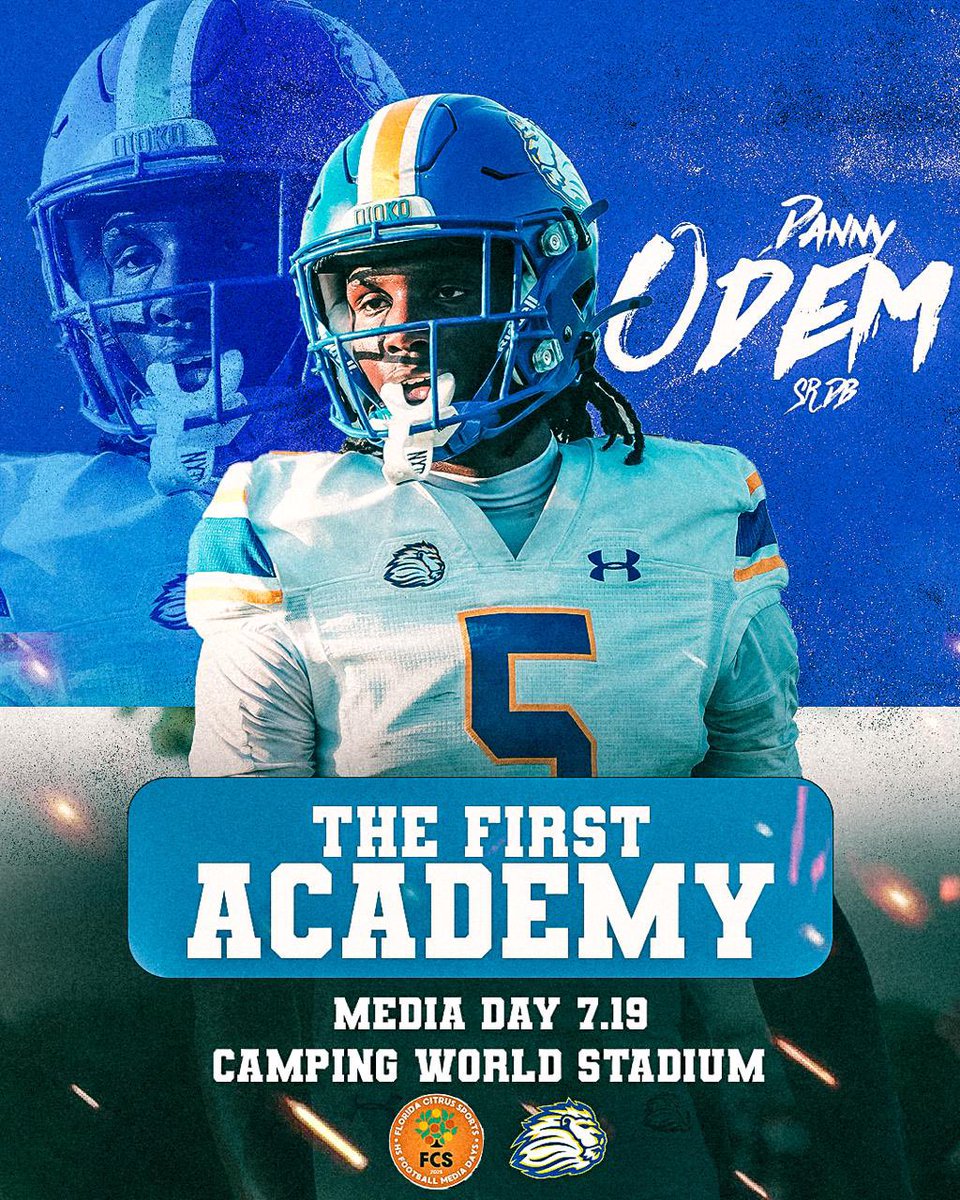 The First Academy Football (@royals__fb) on Twitter photo The D will be well represented at the <a href="/FCSports/">Florida Citrus Sports</a> media day <a href="/CampingWorld/">Camping World</a> Stadium!
Senior defenders <a href="/KingstonShaw15/">Kingston Reigns Shaw 3⭐️</a> , <a href="/BlazeJones13/">Blaze Jones</a> <a href="/DevinJackson010/">Devin (Djack) Jackson</a> & <a href="/DannyOdem3/">Danny Odem</a> will smile only for a short time during Saturdays media day!
#Dioko The D will be well represented at the <a href="/FCSports/">Florida Citrus Sports</a> media day <a href="/CampingWorld/">Camping World</a> Stadium!
Senior defenders <a href="/KingstonShaw15/">Kingston Reigns Shaw 3⭐️</a> , <a href="/BlazeJones13/">Blaze Jones</a> <a href="/DevinJackson010/">Devin (Djack) Jackson</a> & <a href="/DannyOdem3/">Danny Odem</a> will smile only for a short time during Saturdays media day!
#Dioko
