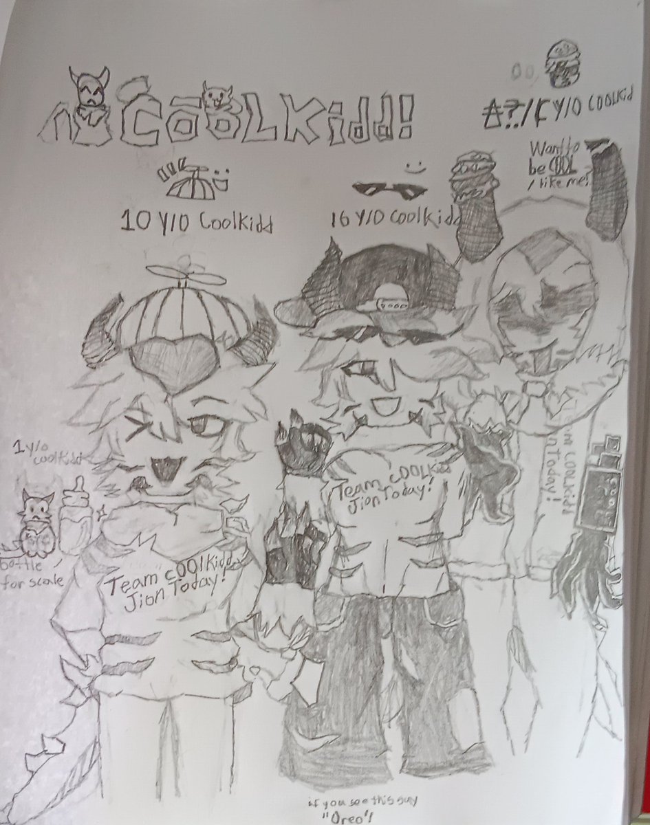nelsonjakob12's tweet image. Here's some coolkud different ages (โงโฝโฆ) I've to become multifamdom account hope you'll like it #forsakenfanart #coolkidd