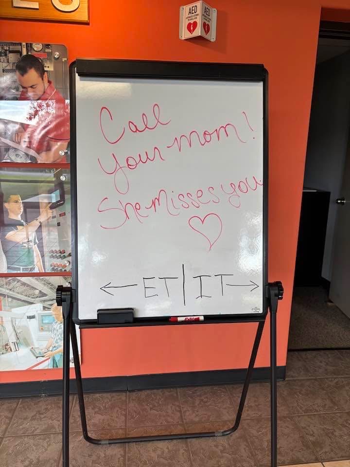 Sometimes the most important reminders are the simplest ones. Found on campus this week. 🧡 #CowboyFamily | #OSUIT
