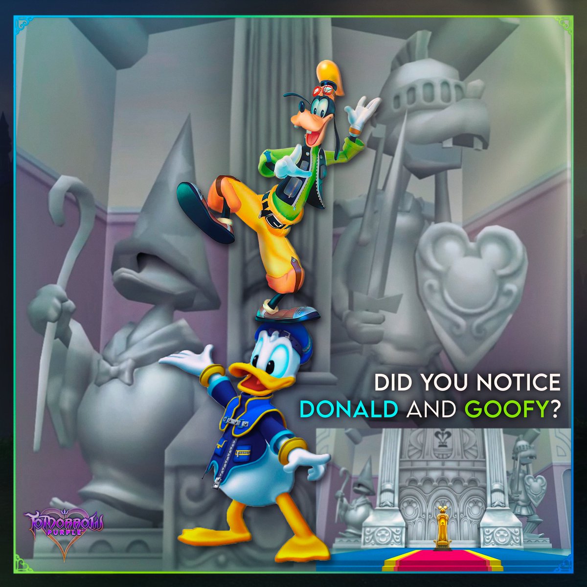 KHMLTomorrow's tweet image. 🌟Soldier Goofy and Donald the Mage at your service!
#kingdomhearts