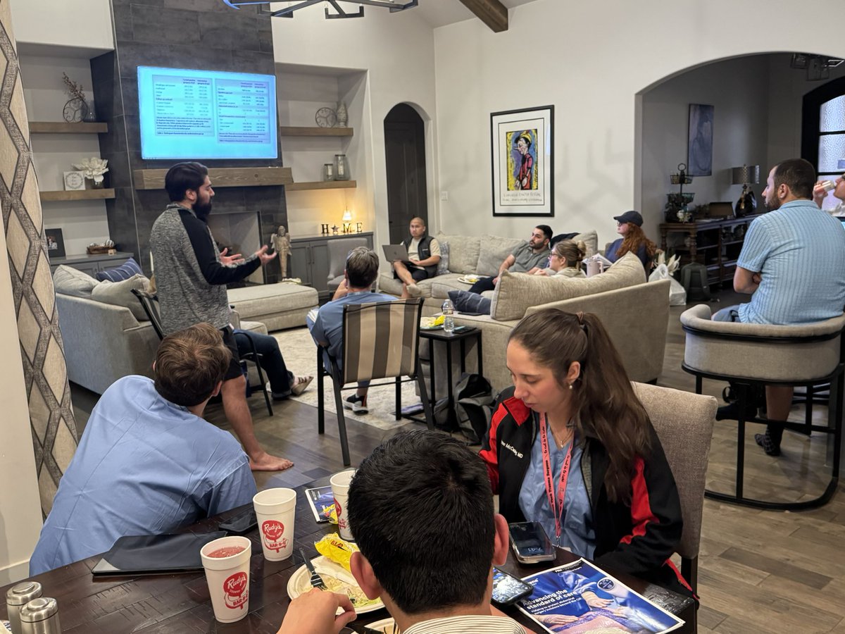 TTUHSCSurgery's tweet image. Journal club is one of the many didactic components for TTUHSC surgery residents. Thank you to both Dr Brooks for hosting the most recent JC as well as Solventum for sponsoring- your support is what makes these events possible!