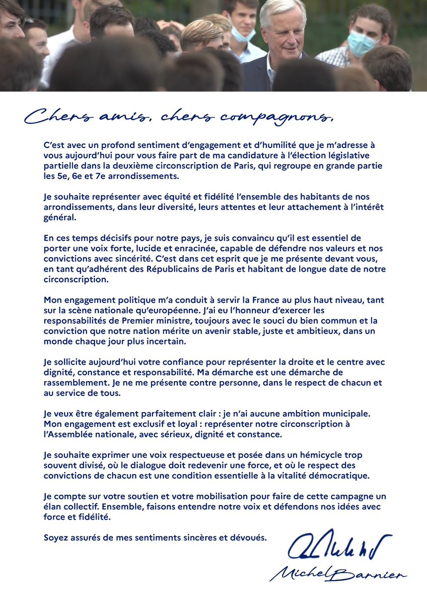 Chères parisiennes,
Chers parisiens,
Ensemble faisons entendre notre voix et défendons nos idées avec force et fidélité !