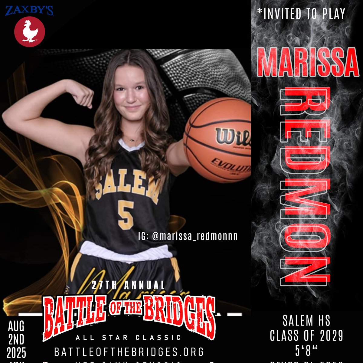 Gary Darby (@teamhoopsdotcom) on Twitter photo Marissa Redmon Salem HS 5'8" IG marissa.redmonn 2029 invited
Battle 2025 Hotline
502-819-HOOP(4667)
#BattleBridges
battleofthebridges.org
<a href="/joshcookNT/">Josh Cook</a> <a href="/brittdelbarba/">Britt Del Barba</a> <a href="/FocusProgoggles/">TheFocusPro</a> <a href="/KendrickHaskins/">Kendrick HaskinsWave</a> <a href="/KevinHarris_IU/">Kevin Harris</a> <a href="/TomLaneWDRB/">Tom Lane</a> <a href="/riseupsports1/">Rise Up Sports Media</a> <a href="/Zaxbys/">ZAXBYS</a> <a href="/sports_cj/">Courier Journal Sports</a> <a href="/ADChernoff/">Andrew Chernoff - WISH-TV</a> Marissa Redmon Salem HS 5'8" IG marissa.redmonn 2029 invited
Battle 2025 Hotline
502-819-HOOP(4667)
#BattleBridges
battleofthebridges.org
<a href="/joshcookNT/">Josh Cook</a> <a href="/brittdelbarba/">Britt Del Barba</a> <a href="/FocusProgoggles/">TheFocusPro</a> <a href="/KendrickHaskins/">Kendrick HaskinsWave</a> <a href="/KevinHarris_IU/">Kevin Harris</a> <a href="/TomLaneWDRB/">Tom Lane</a> <a href="/riseupsports1/">Rise Up Sports Media</a> <a href="/Zaxbys/">ZAXBYS</a> <a href="/sports_cj/">Courier Journal Sports</a> <a href="/ADChernoff/">Andrew Chernoff - WISH-TV</a>