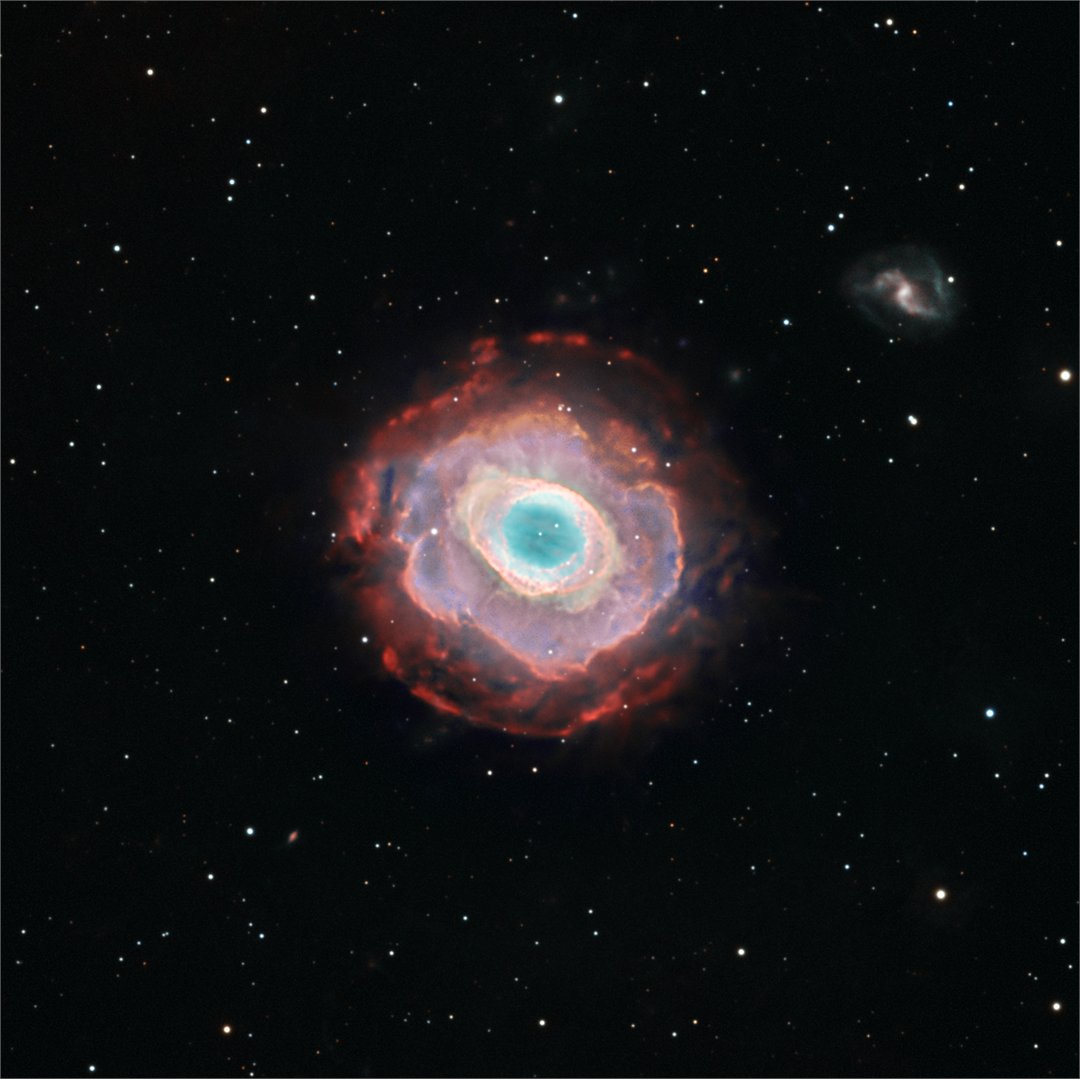 NebulaPhotos's tweet image. The Ring Nebula, now with Argon! Very excited about this one which incorporates data taken with a new [Ar III] filter available for the @QHYCCD  miniCAM8M system.  More details are available on my astrobin: app.astrobin.com/i/jk9lev #astrophotography #nebula