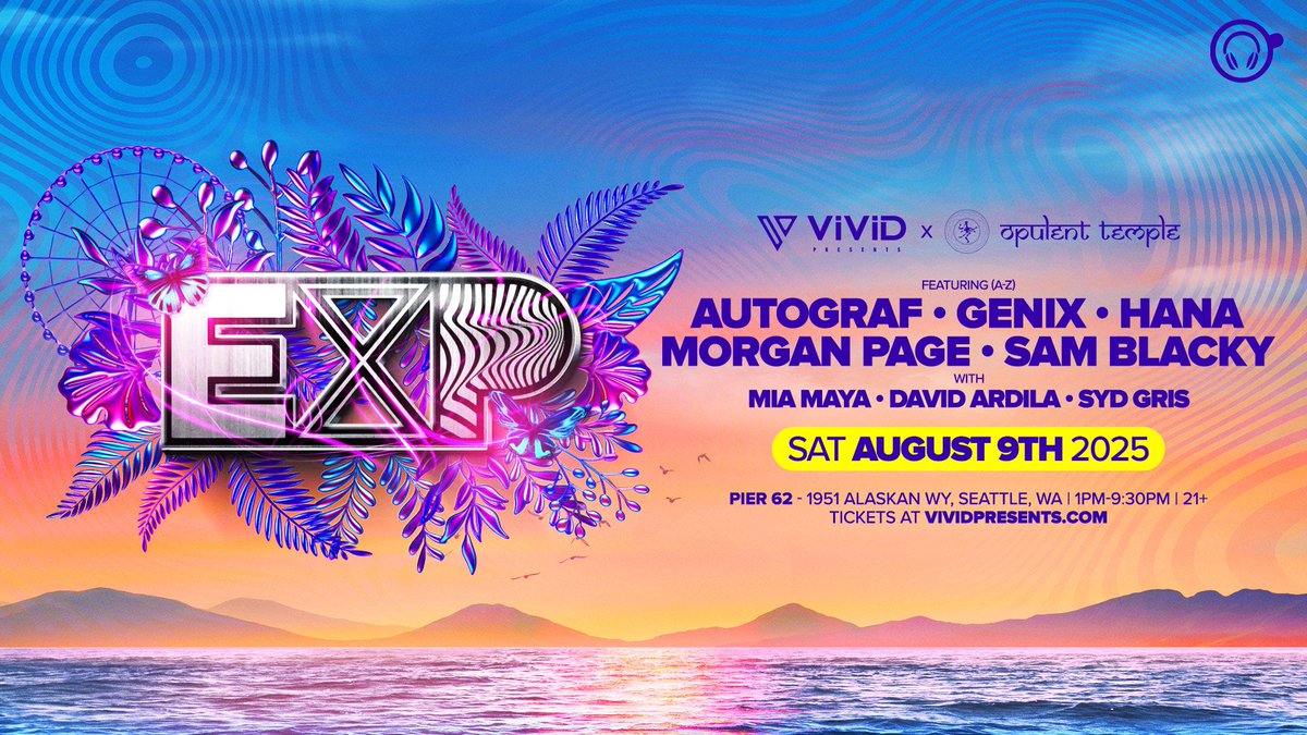 EXP Seattle is bringing <a href="/morganpage/">Morgan Page</a> <a href="/GenixDJ/">Genix</a> and more to Pier 62 in just a few weeks! Info and tickets for this <a href="/vividpresents/">VIVID PRESENTS 🦋</a> x <a href="/OpulentTemple/">Opulent Temple</a> joint venture: buff.ly/WygUgeX