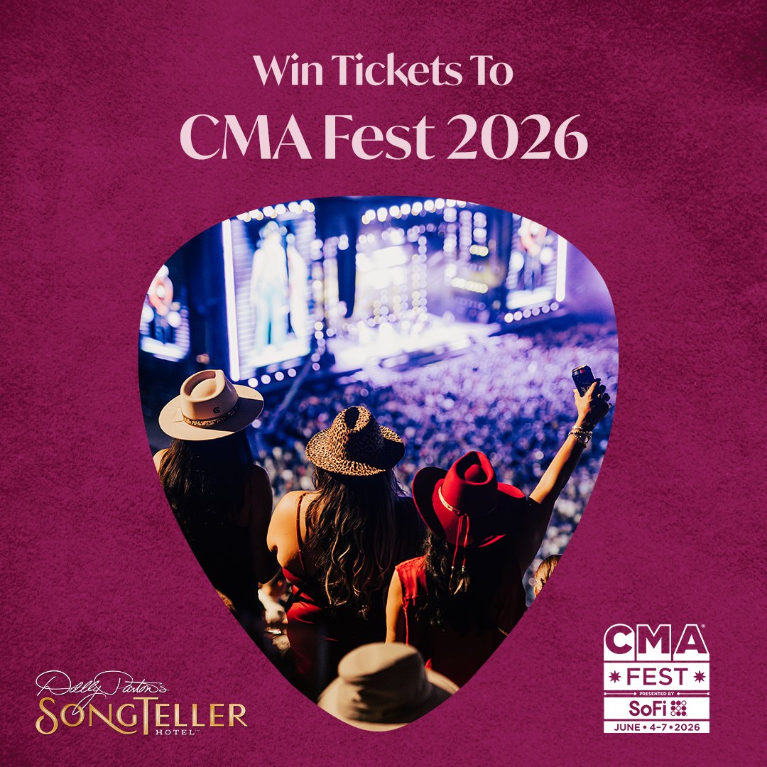 Feel the music, live the story! Enter for a chance to win a complimentary stay @SongTellerHotel and tickets to #CMAfest 2026! songteller.com/cmafest2026