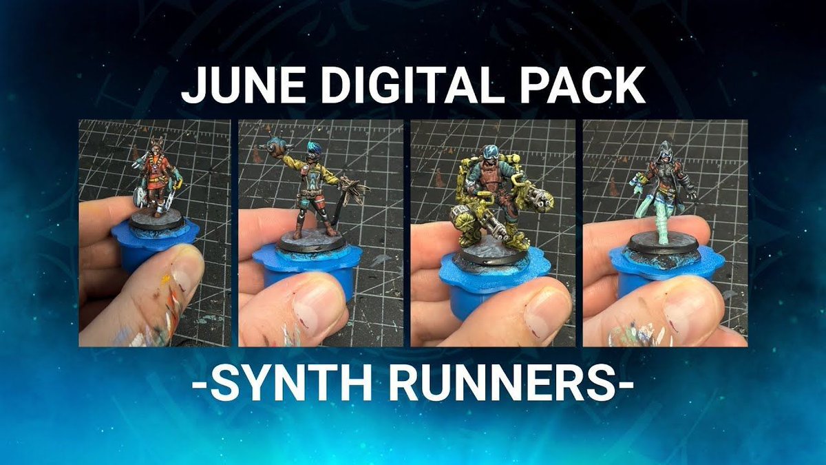 HeroForgeMinis's tweet image. Love our digital packs but need some inspo, well look no further. Join MojoHamsterMinis as he speed paints our Synth Runners pack to the legendary sounds of the Forge Your Destiny album created by @jonathanymusic & @emmayoungmusic!
youtube.com/watch?v=ugmWgu…