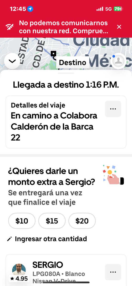 dinorahmiller's tweet photo. @Uber_MEX hace 30 minutos terminó mi viaje y el chofer no lo cerró https://t.co/trMJ8wshnt