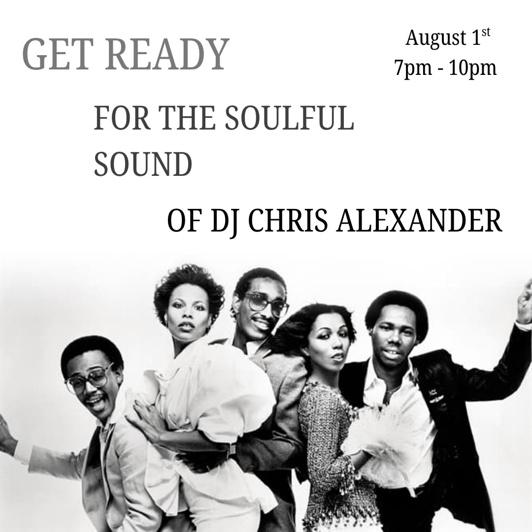 The 1st of August brings the sounds of DJ Chris Alexander to the Taproom. Join us and experience a masterclass in Soul music from 7pm till 10pm.

Reservations can be made via the Hammerton Brewery website. We'll see you there!