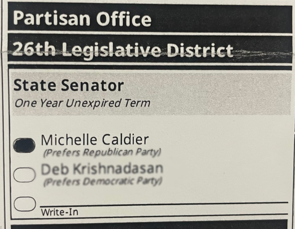 📬 Ballots are hitting mailboxes, and now it’s our chance to flip a key Senate seat and end the one-party supermajority in Olympia! 🔁🛑
This race is about bringing balance back to our state.
🗳️ The choice is clear. Vote for Michelle Caldier.
 🌐 michelle4senate.com
